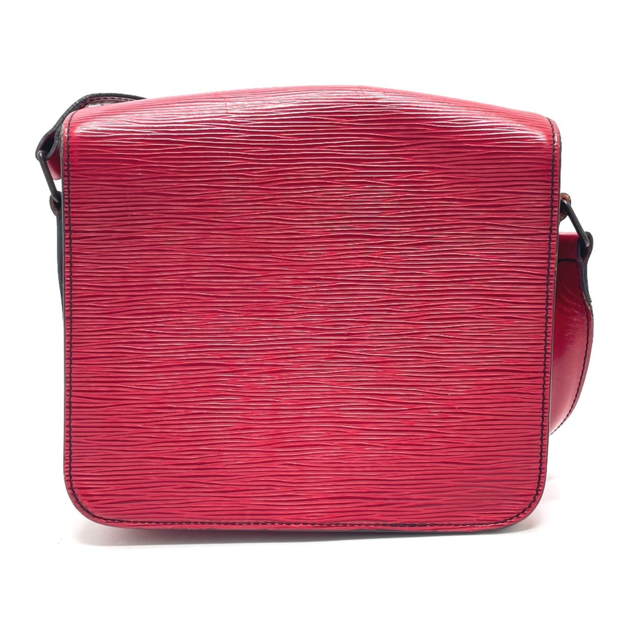 Louis Vuitton Red Leather Shoulder Bag