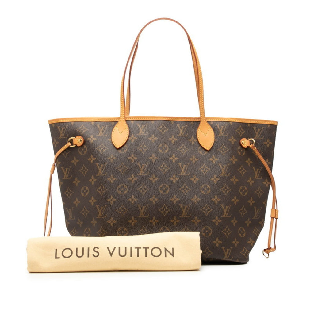 Louis Vuitton Brown Pvc Leather Shoulder Bag Tote Bag