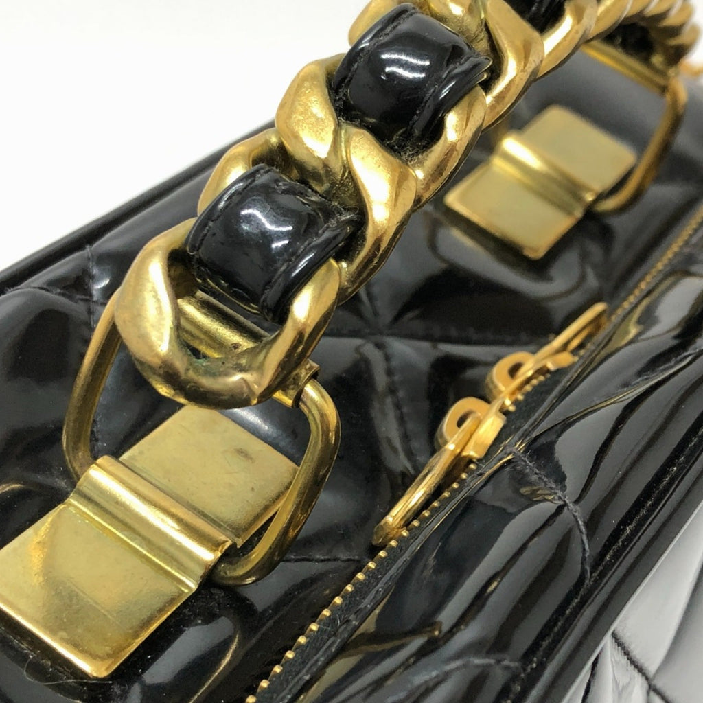 Chanel Black Patent Leather Handbag