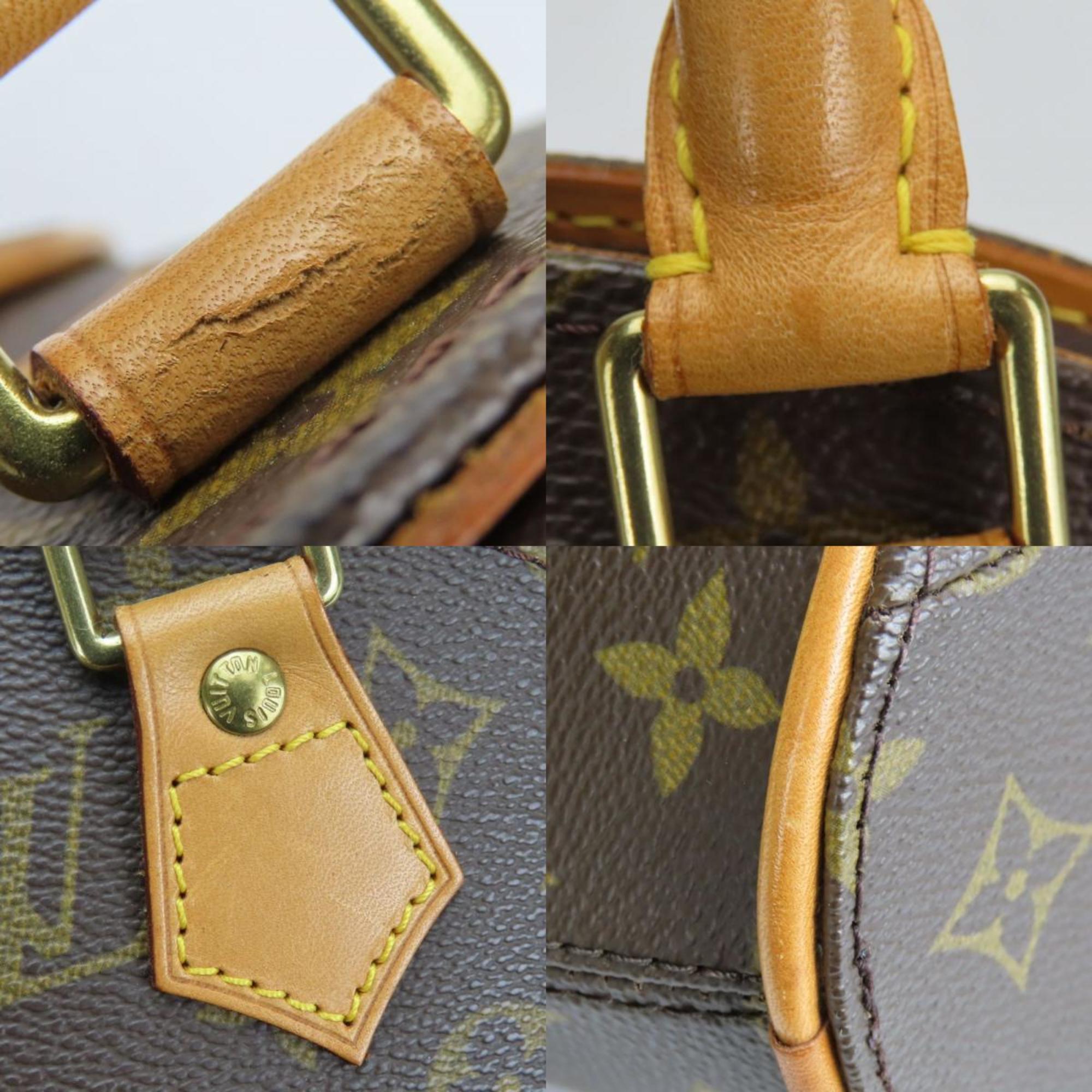 Louis Vuitton Brown Monogram Leather Handbag