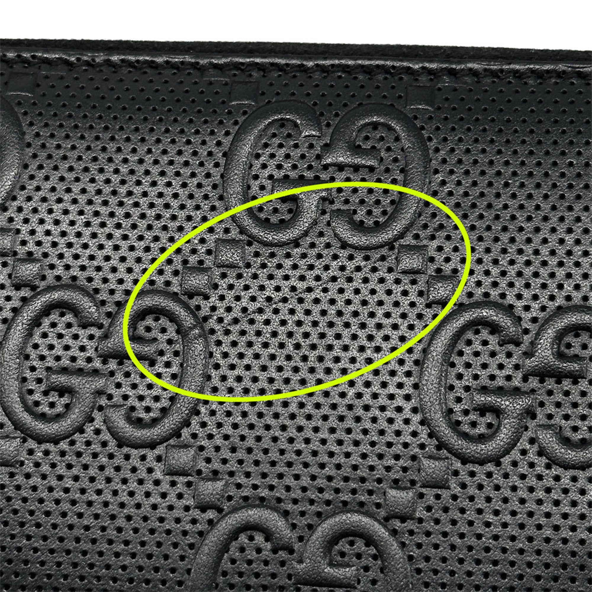 Gucci Black Leather Long Wallet (Bi-Fold) (Pre-Owned)