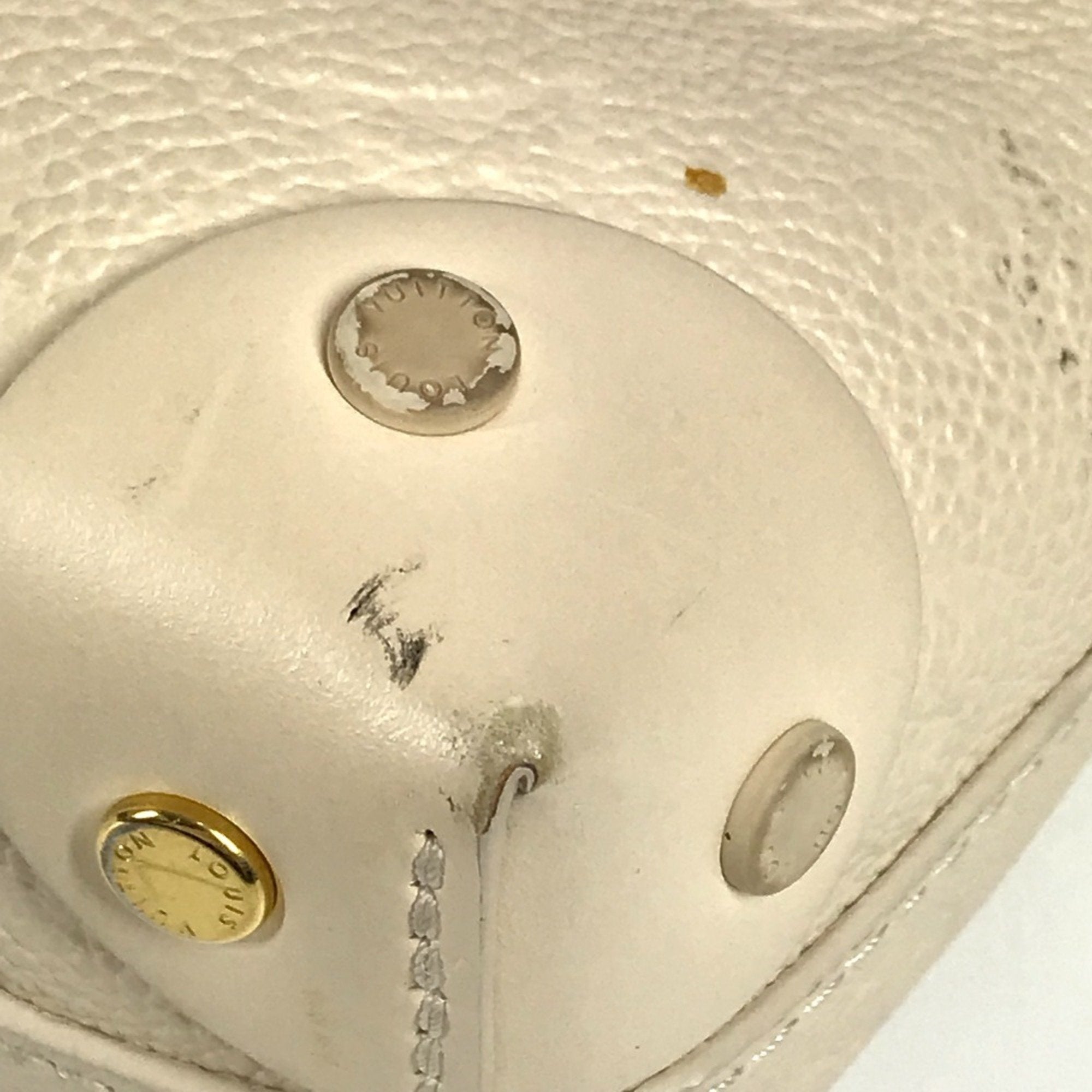 Louis Vuitton White Monogram Empreinte Handbag