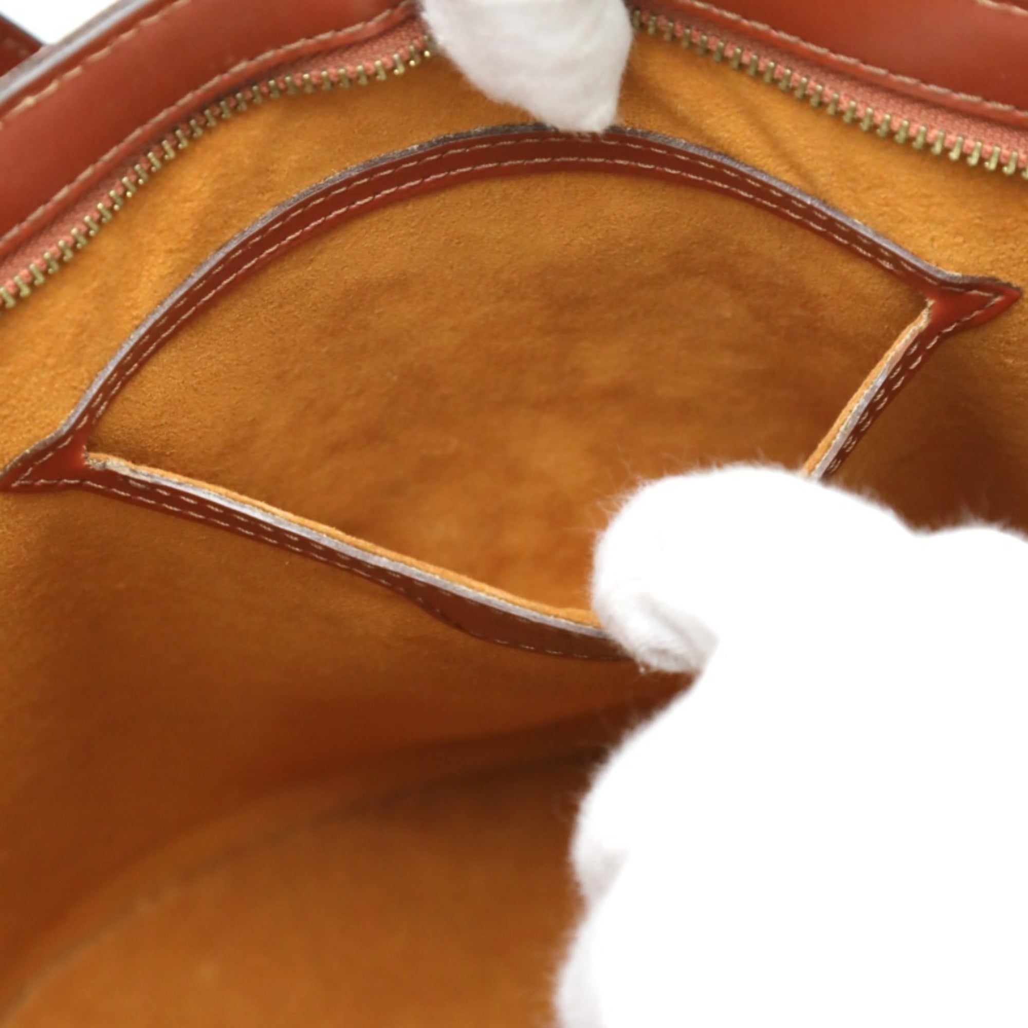 Louis Vuitton Brown Epi Leather Handbag Tote Bag