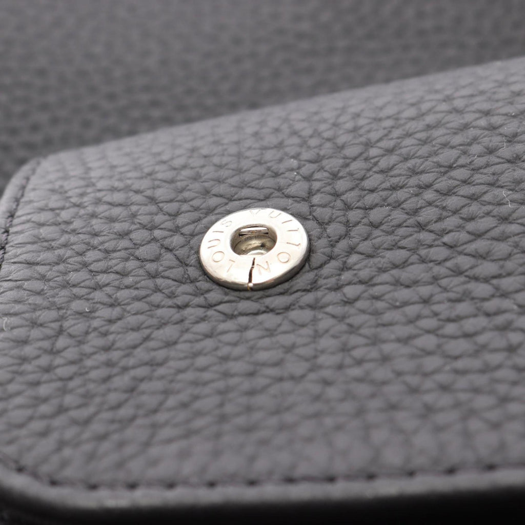 Louis Vuitton Black Leather Backpack