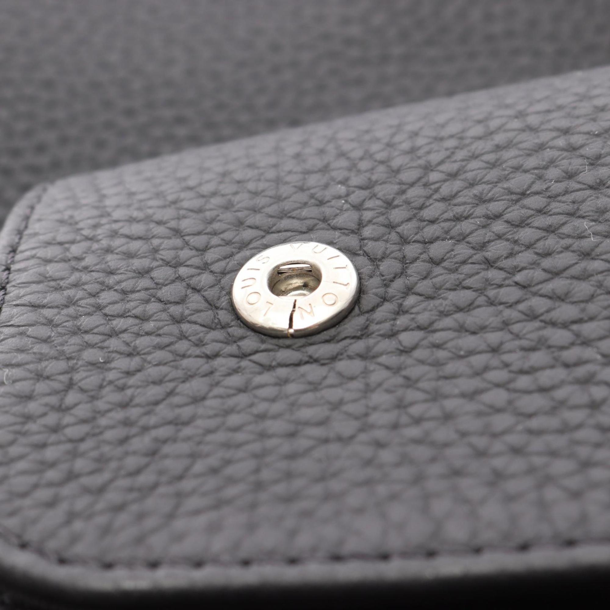 Louis Vuitton Black Leather Backpack