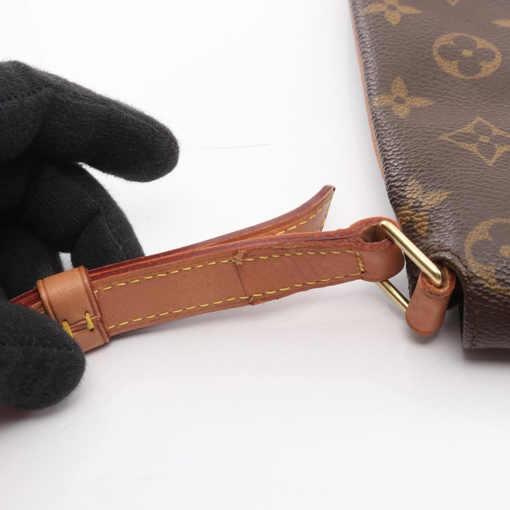 Louis Vuitton Brown Monogram Coated Canvas Leather Shoulder Bag