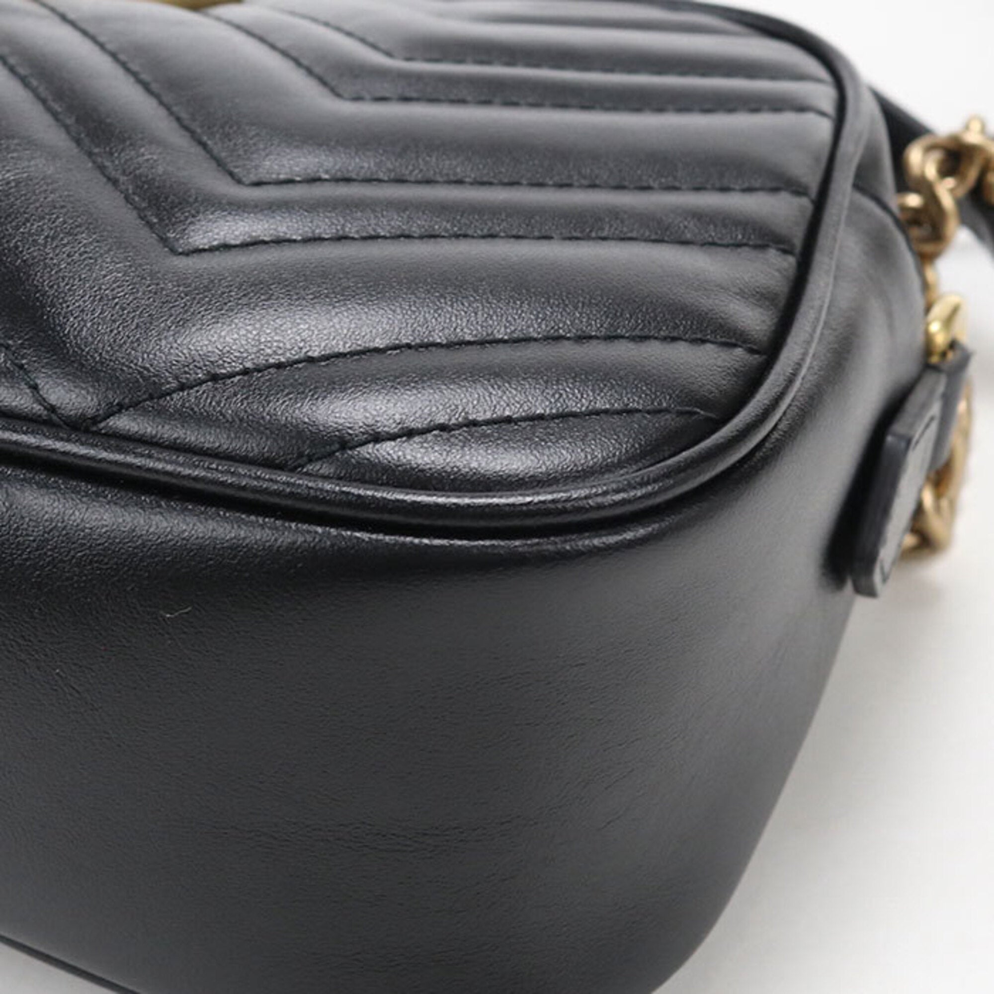 Gucci Black Leather Shoulder Bag (Pre-Owned)