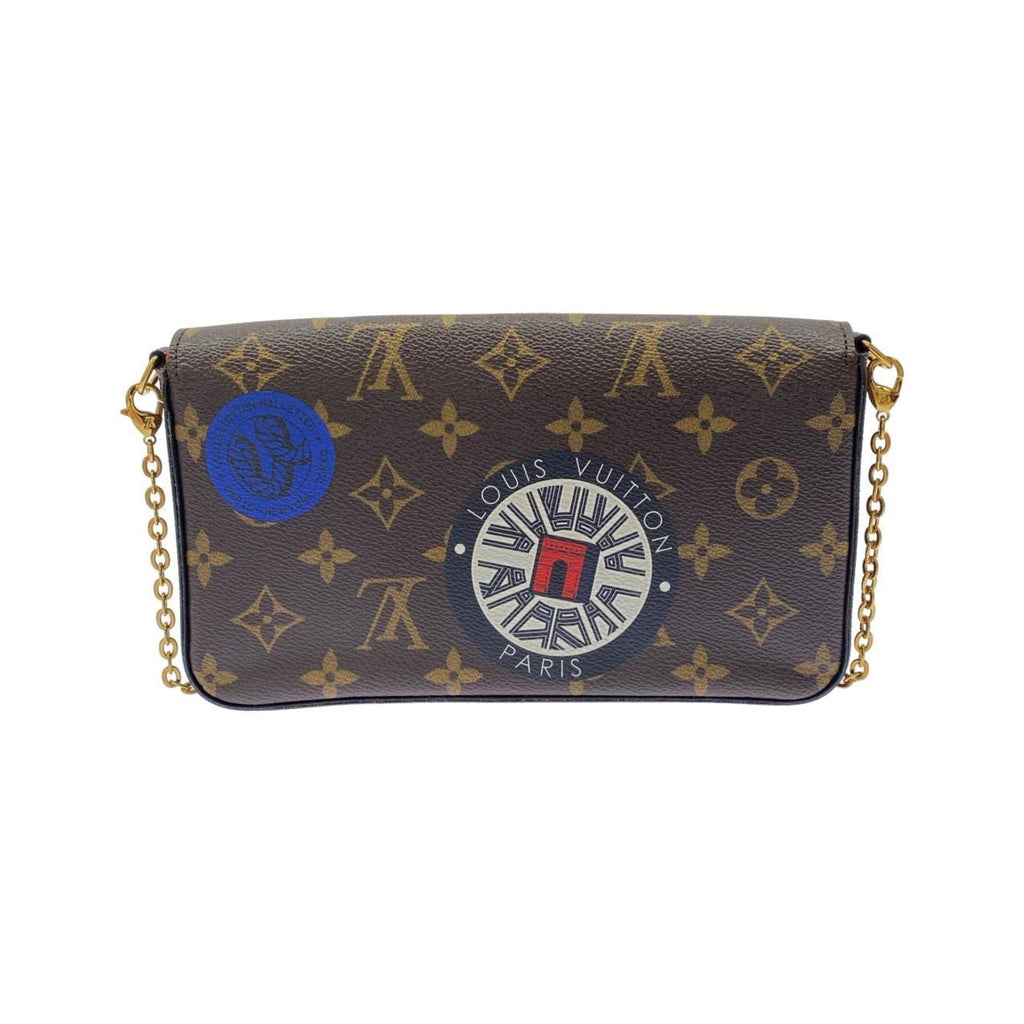 Louis Vuitton Brown Coated Canvas Pochette Shoulder Bag