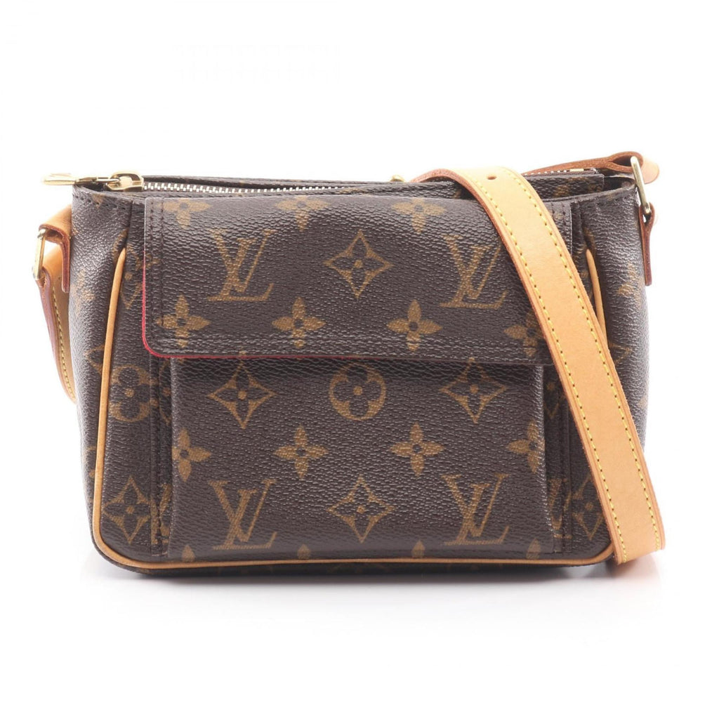 Louis Vuitton Monogram Brown Coated Canvas Leather Shoulder Bag