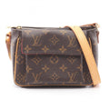Louis Vuitton Monogram Brown Coated Canvas Leather Shoulder Bag