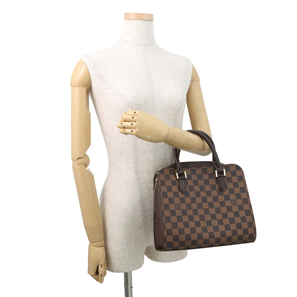 Louis Vuitton Red Color Coated Canvas Handbag