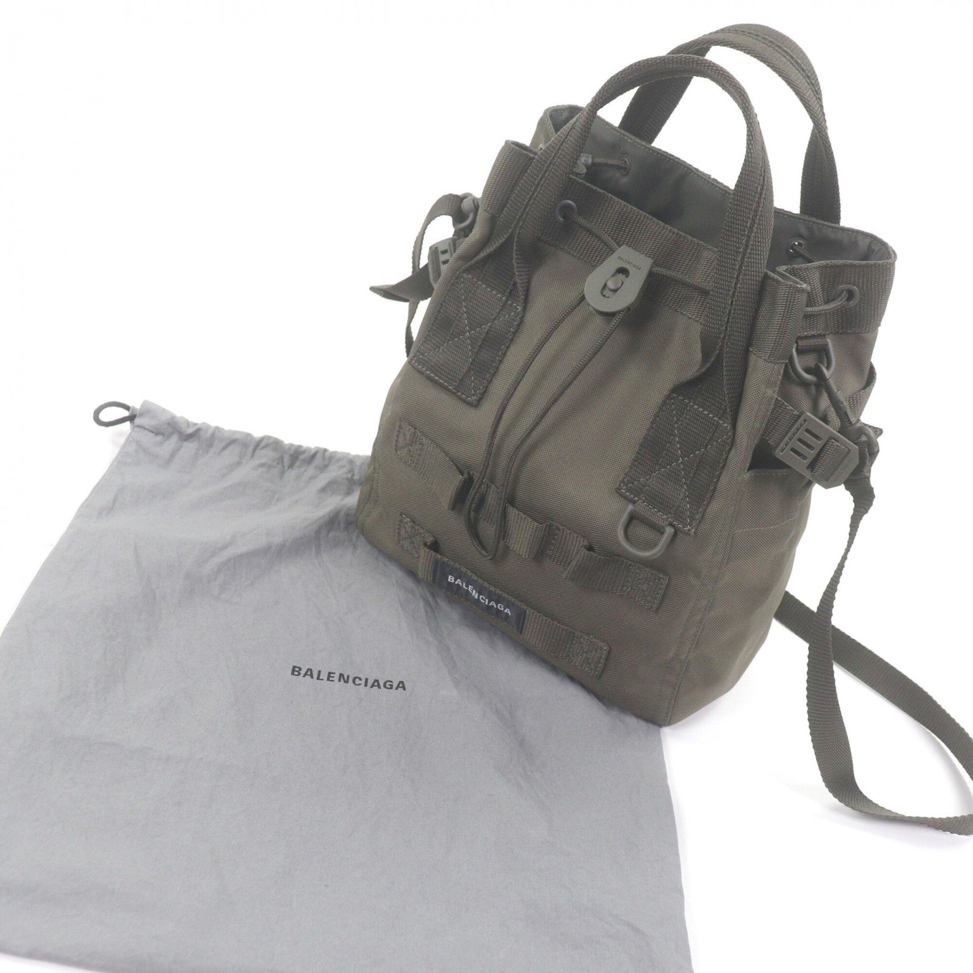 Balenciaga Khaki Polyamide Handbag Shoulder