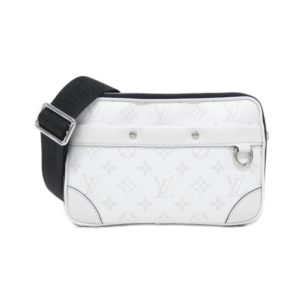 Louis Vuitton White Coated Canvas Leather Shoulder Bag