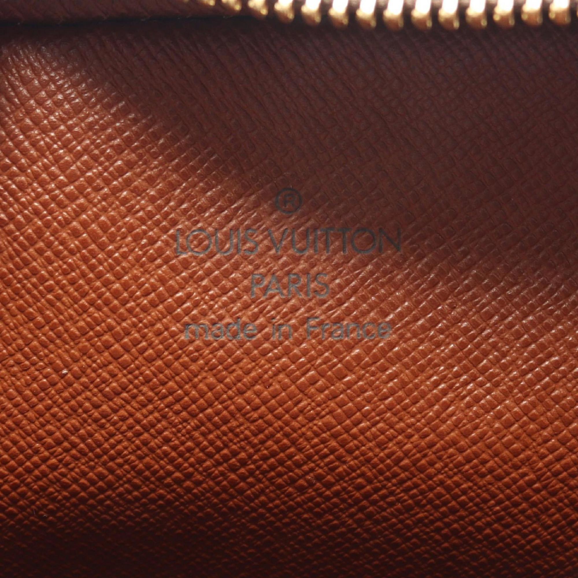 Louis Vuitton Brown Monogram Coated Canvas Leather Handbag Shoulder Bag