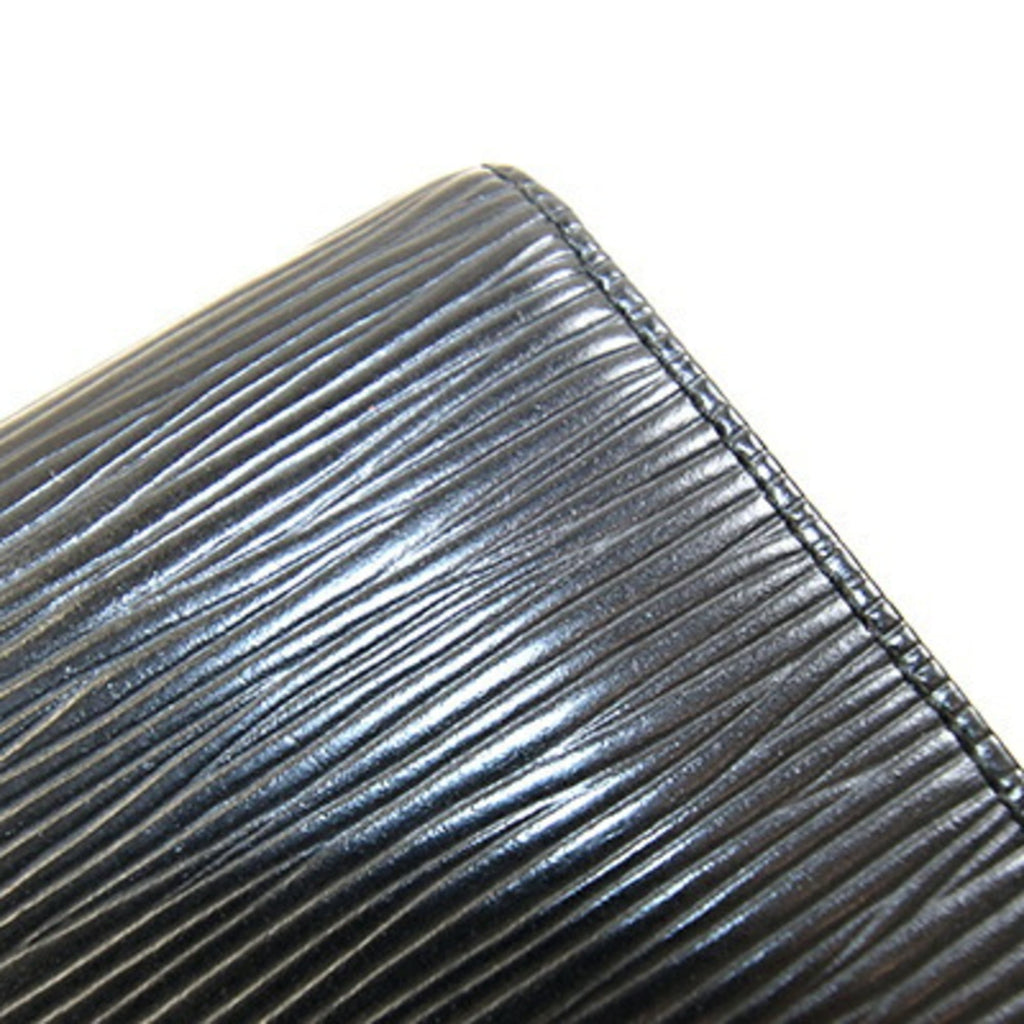 Louis Vuitton Black Noir Epi Leather Long Wallet