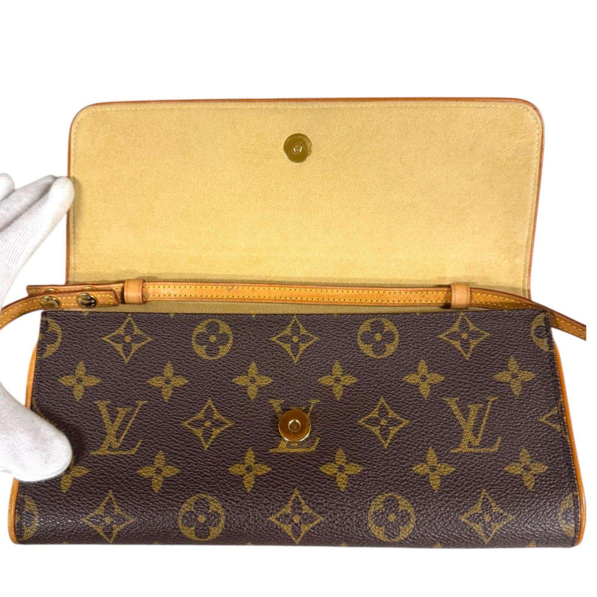 Louis Vuitton Monogram Brown Monogram Pochette Shoulder Bag