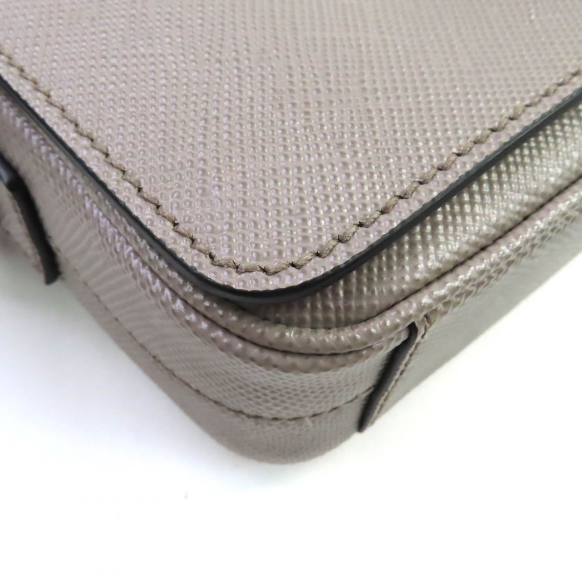 Prada Beige Leather Shoulder Bag