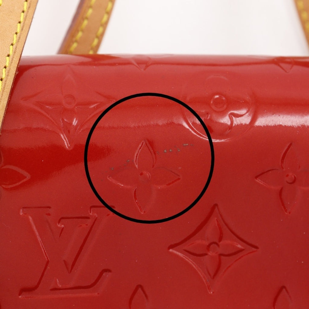 Louis Vuitton Red Color Monogram Vernis Tote Bag