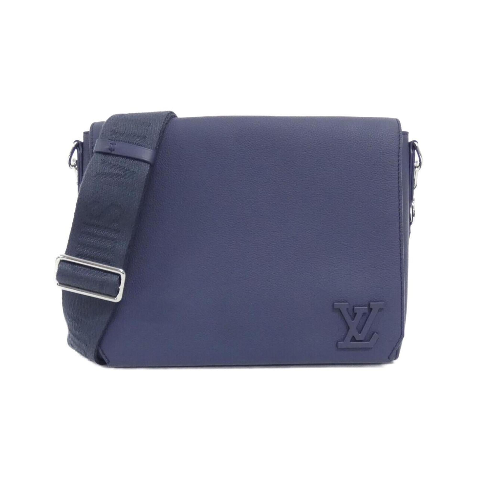 Louis Vuitton Ancre Leather Messenger Bag Shoulder Bag
