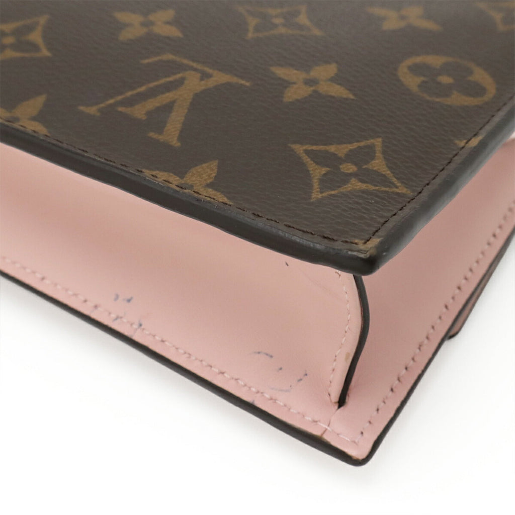 Louis Vuitton Rose Ballerine Monogram Clutch Bag Shoulder Bag