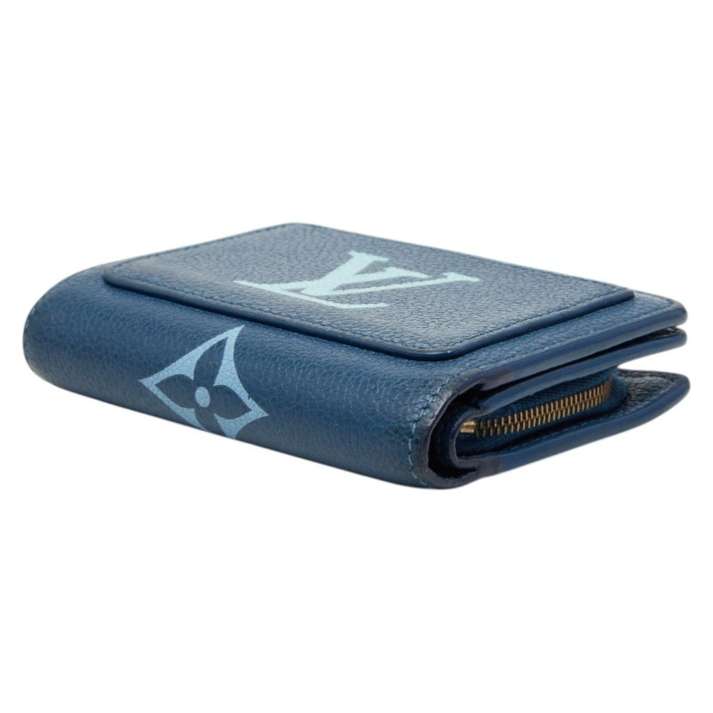 Louis Vuitton Blue White Leather Wallet