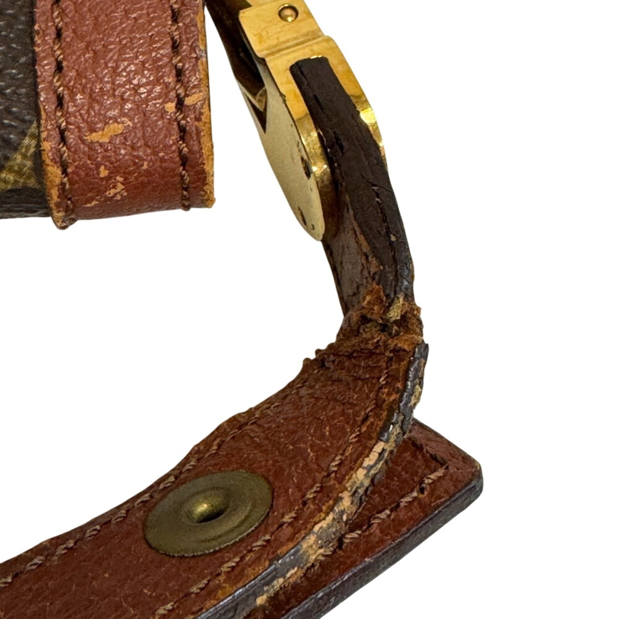 Louis Vuitton Brown Leather Shoulder Bag