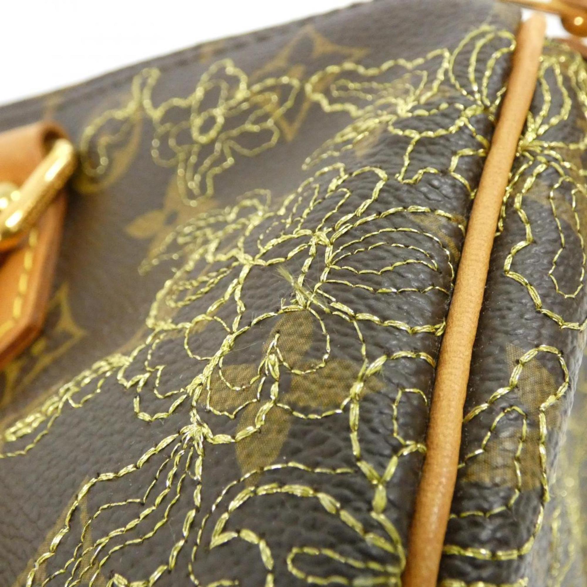 Louis Vuitton Brown Coated Canvas Boston Bag