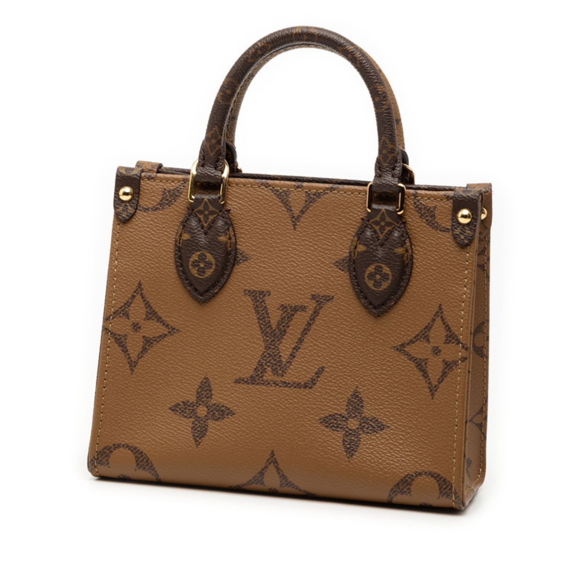 Louis Vuitton Brown Pvc Leather Handbag Shoulder Bag