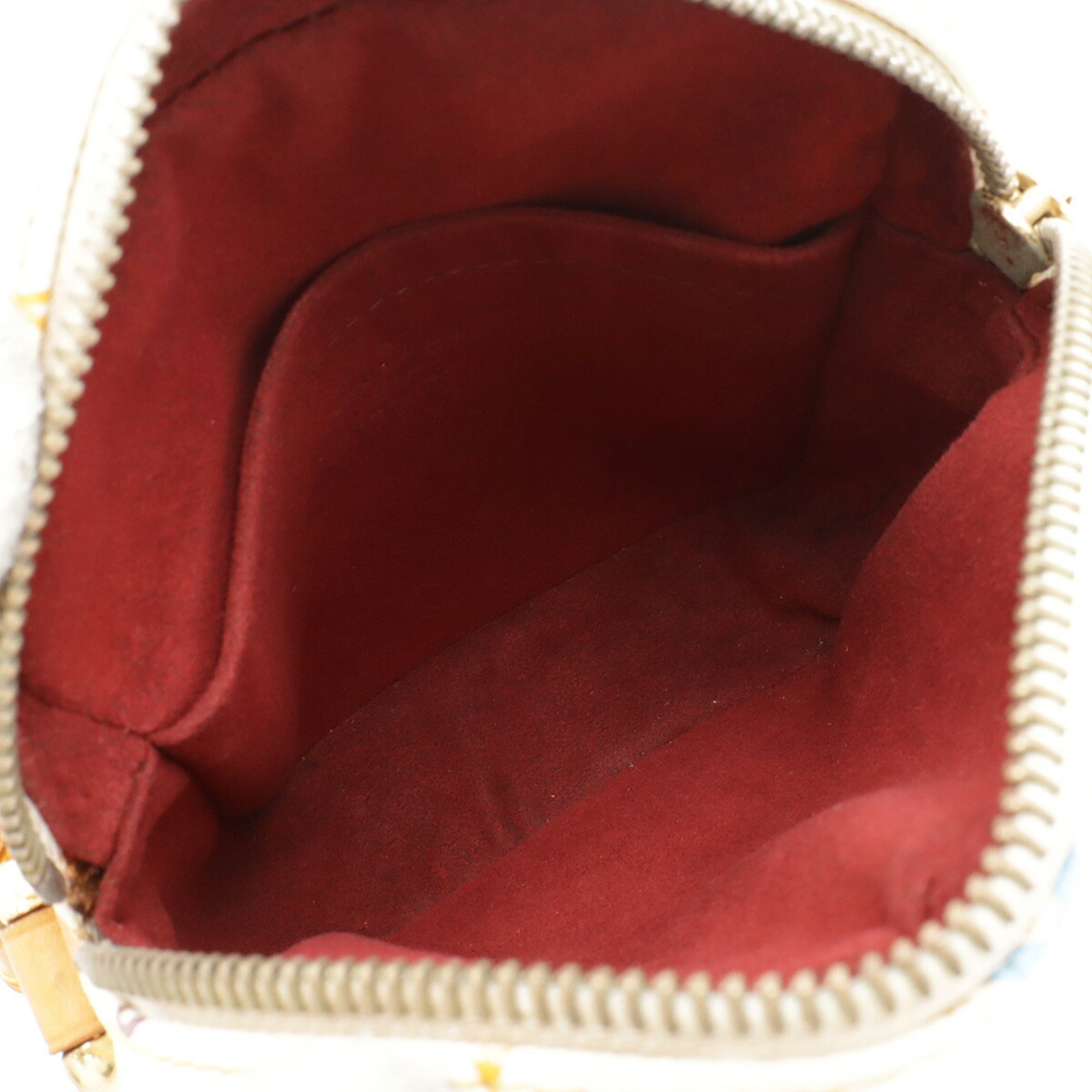 Louis Vuitton Blanc Monogram Pochette Shoulder Bag