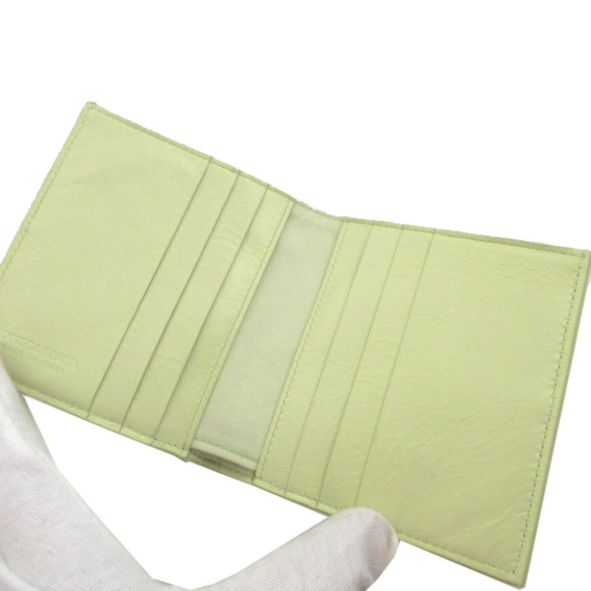 Bottega Veneta Yellow Leather Wallet (Bi-Fold)