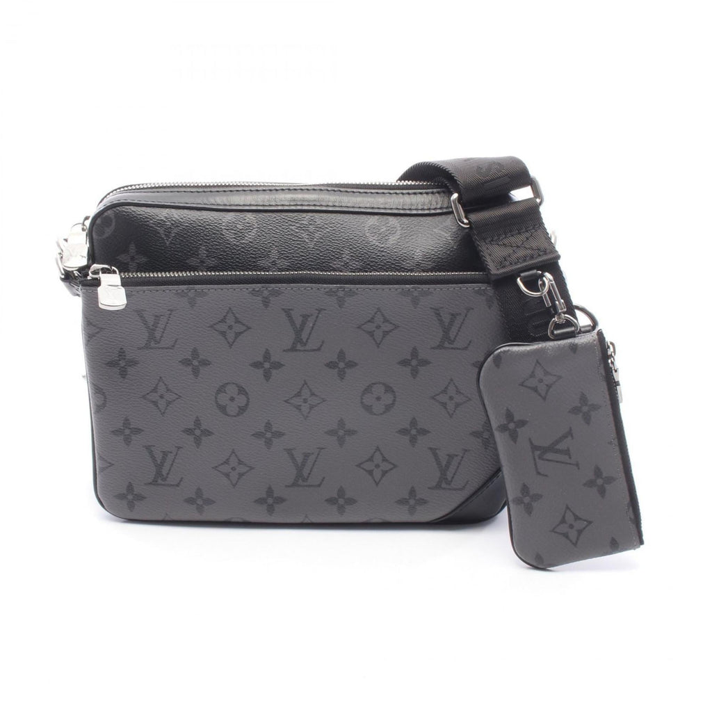 Louis Vuitton Black Gray Monogram Eclipse Shoulder Bag