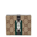 Gucci Beige Multi-Color Canvas Leather Wallet (Bi-Fold) (Pre-Owned)
