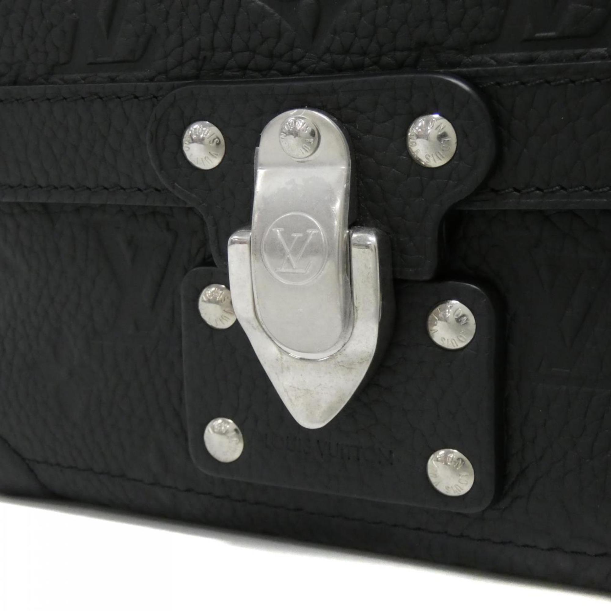 Louis Vuitton Black Leather Handbag