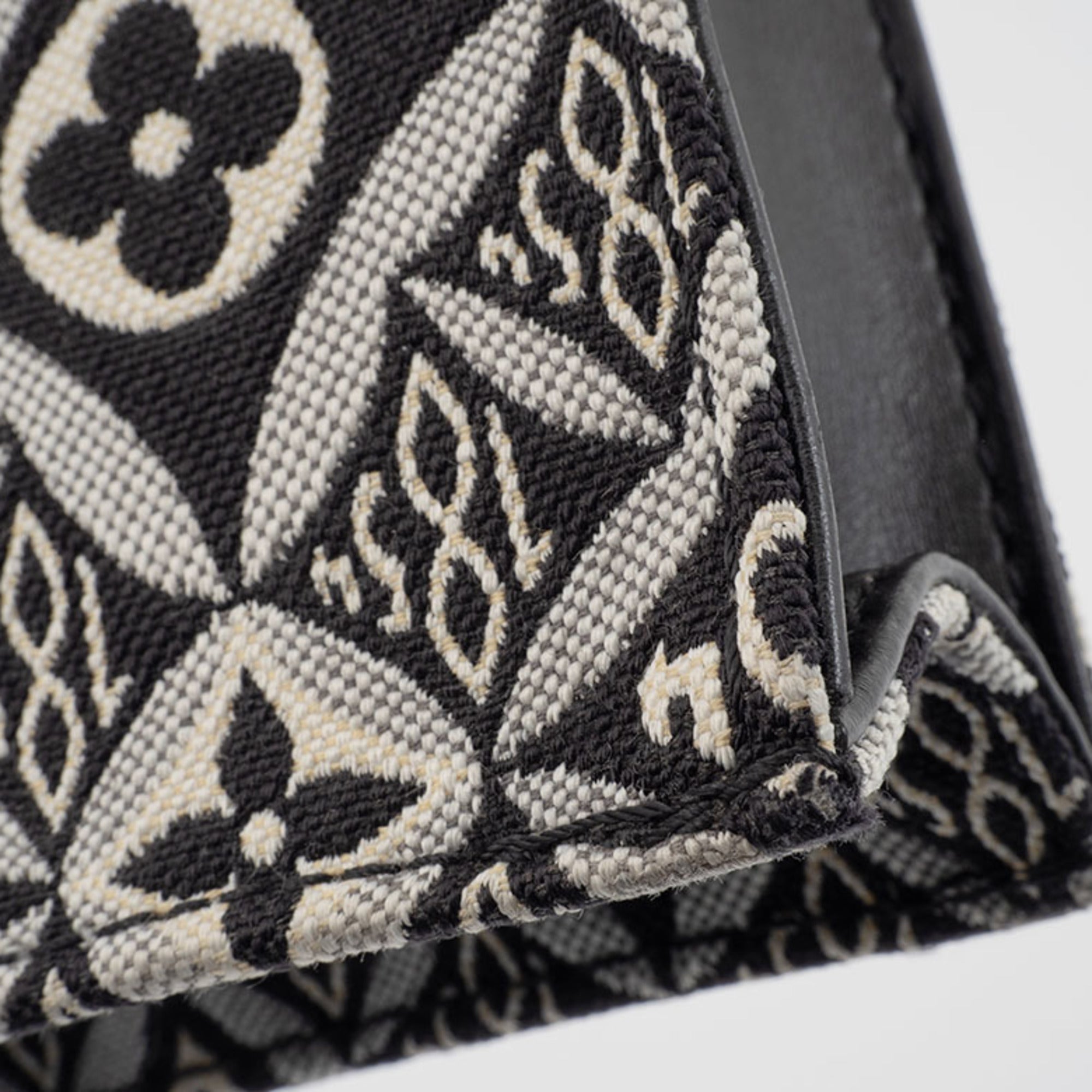 Louis Vuitton Black White Monogram Jacquard Shoulder Bag