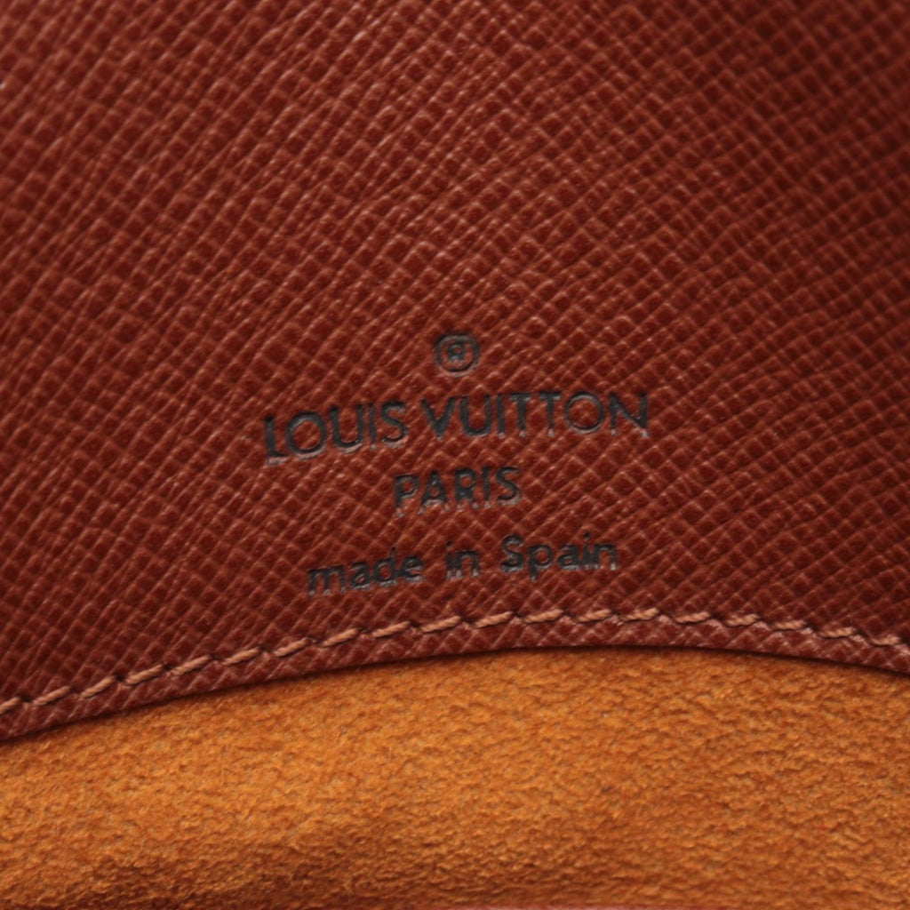 Louis Vuitton Brown Coated Canvas Leather Handbag Shoulder Bag