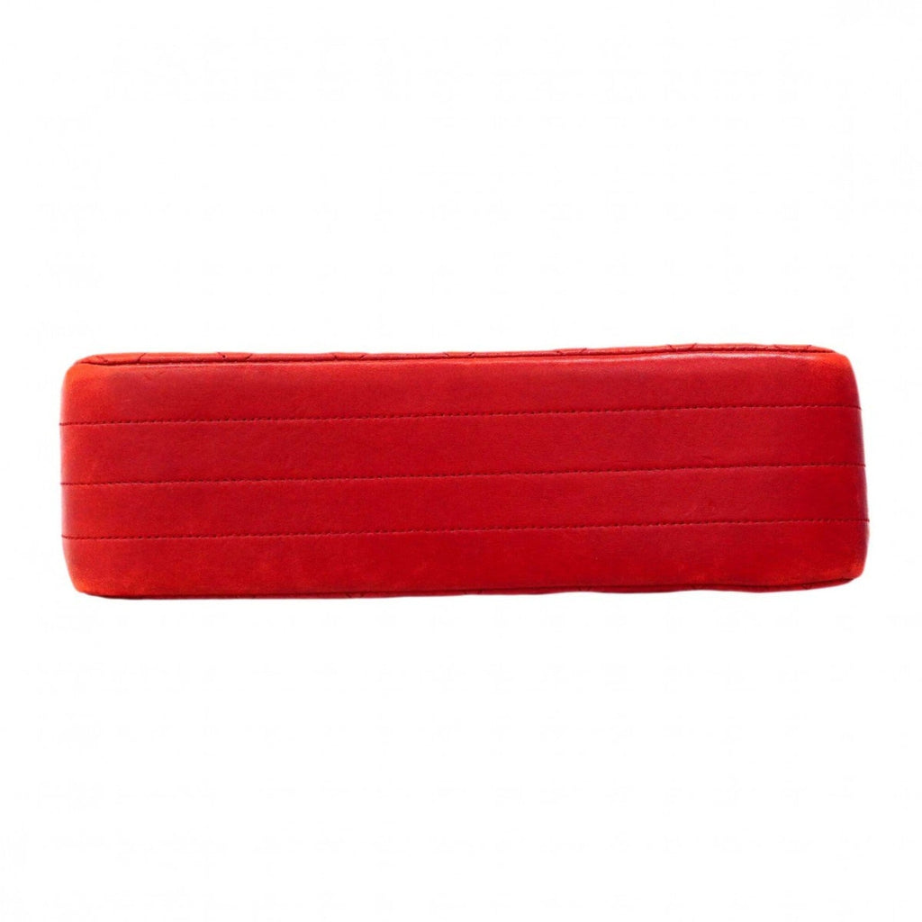 Chanel Red Color Leather Shoulder Bag