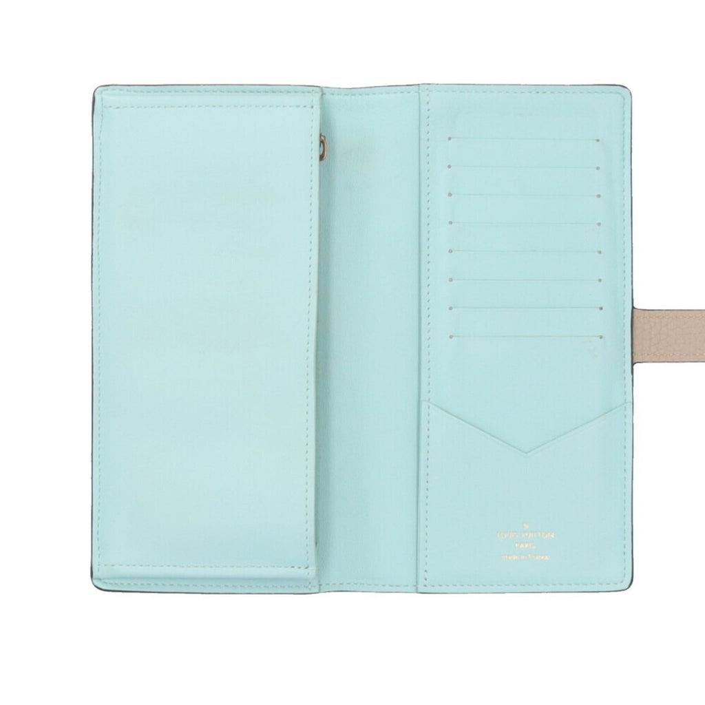 Louis Vuitton Beige Leather Long Wallet