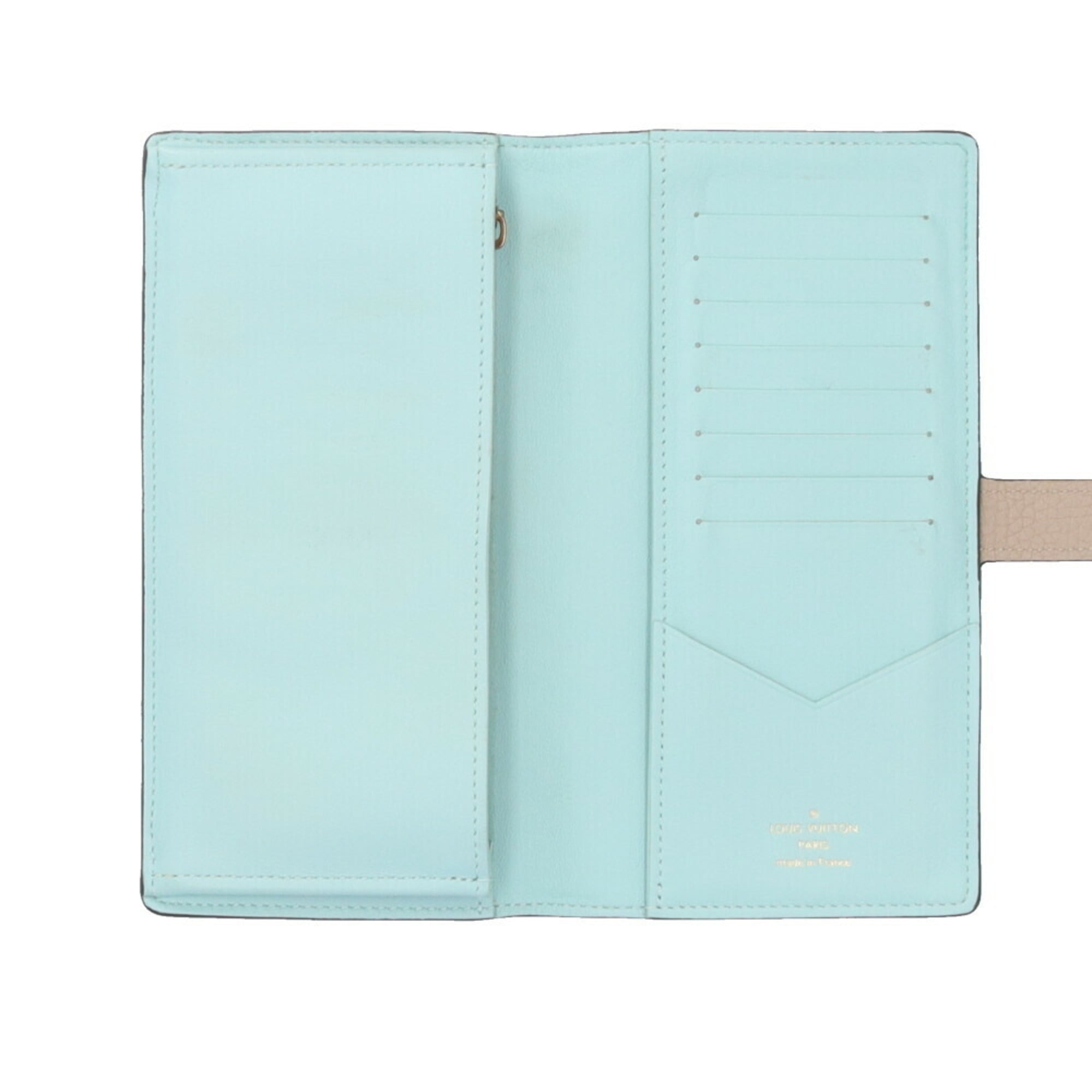 Louis Vuitton Beige Leather Long Wallet