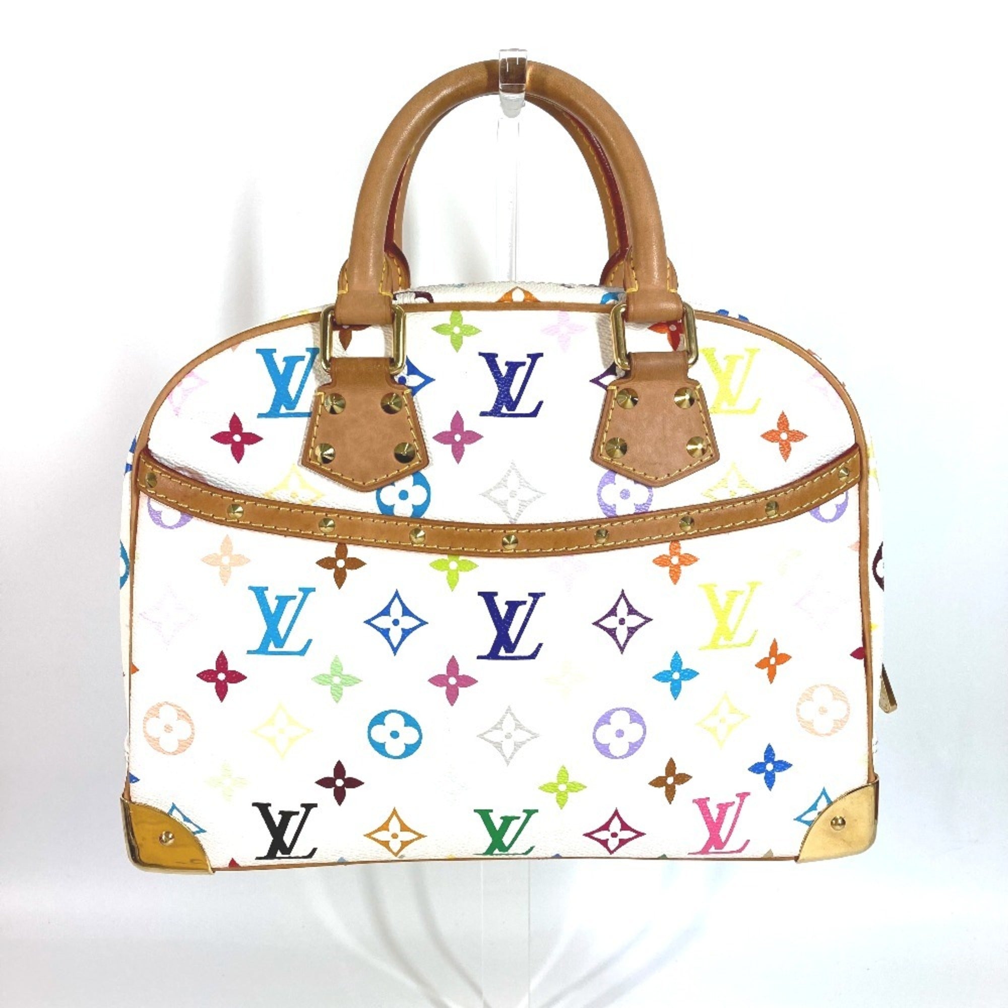 Louis Vuitton Multi-Color White Monogram Multicolore Canvas Boston Bag Handbag
