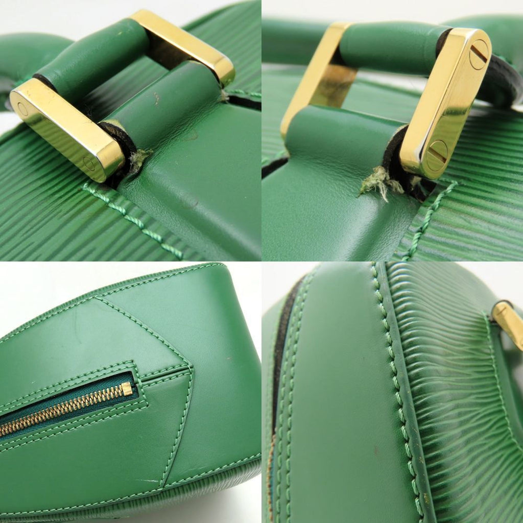 Louis Vuitton Epi Borneo Green Leather Handbag