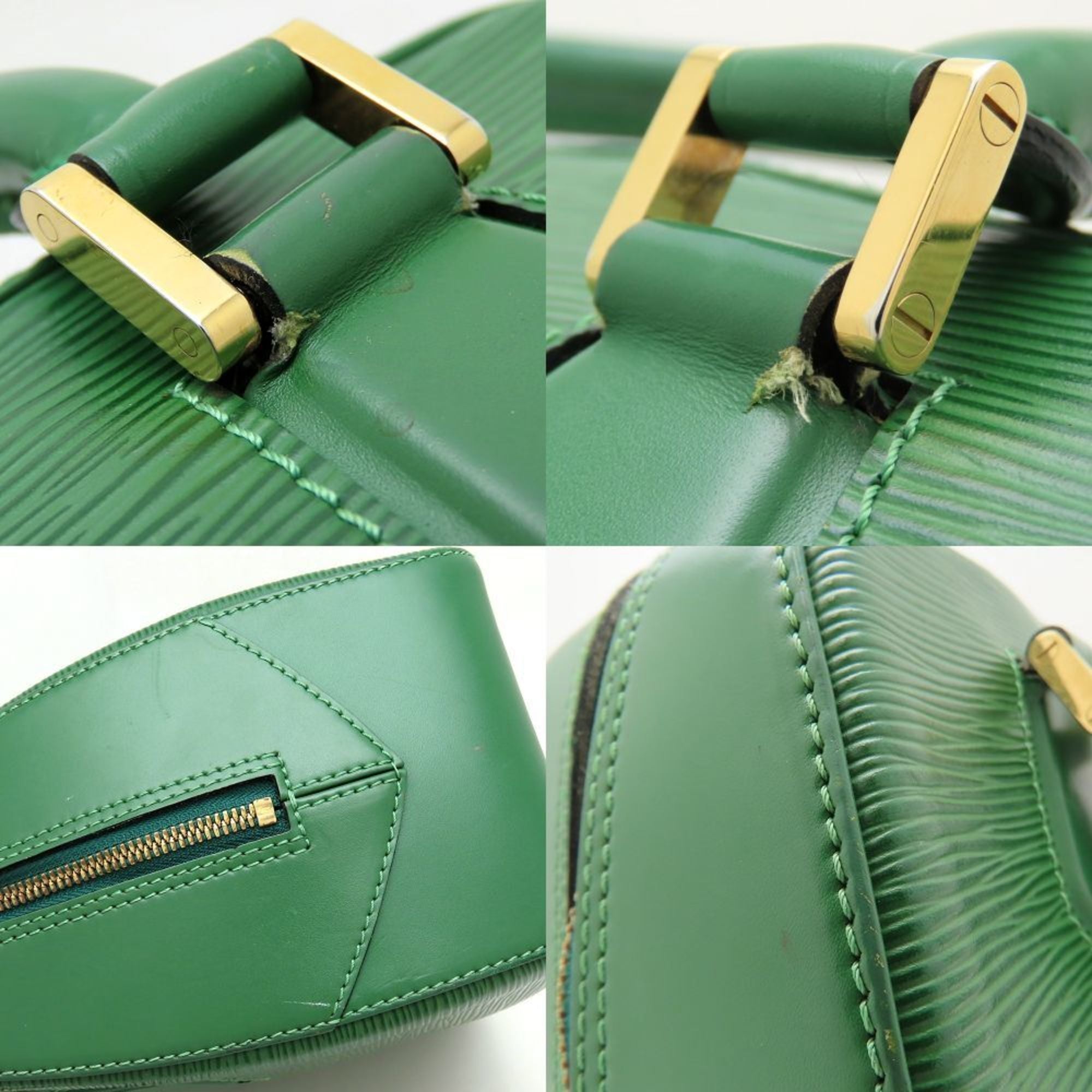 Louis Vuitton Epi Borneo Green Leather Handbag