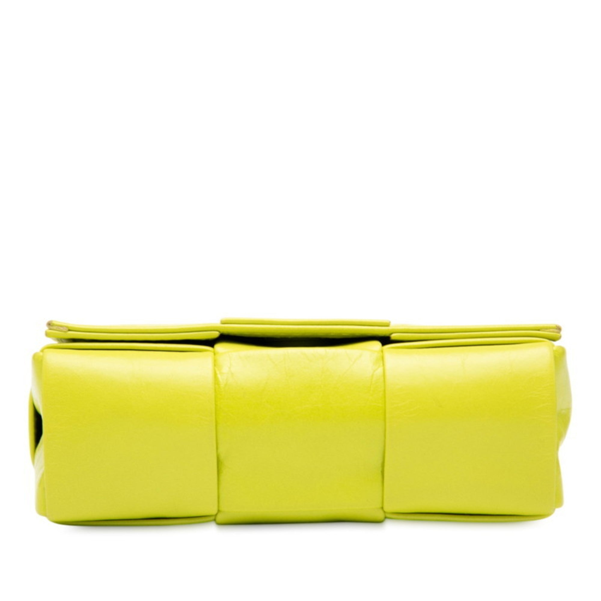 Bottega Veneta Light Green Leather Shoulder Bag