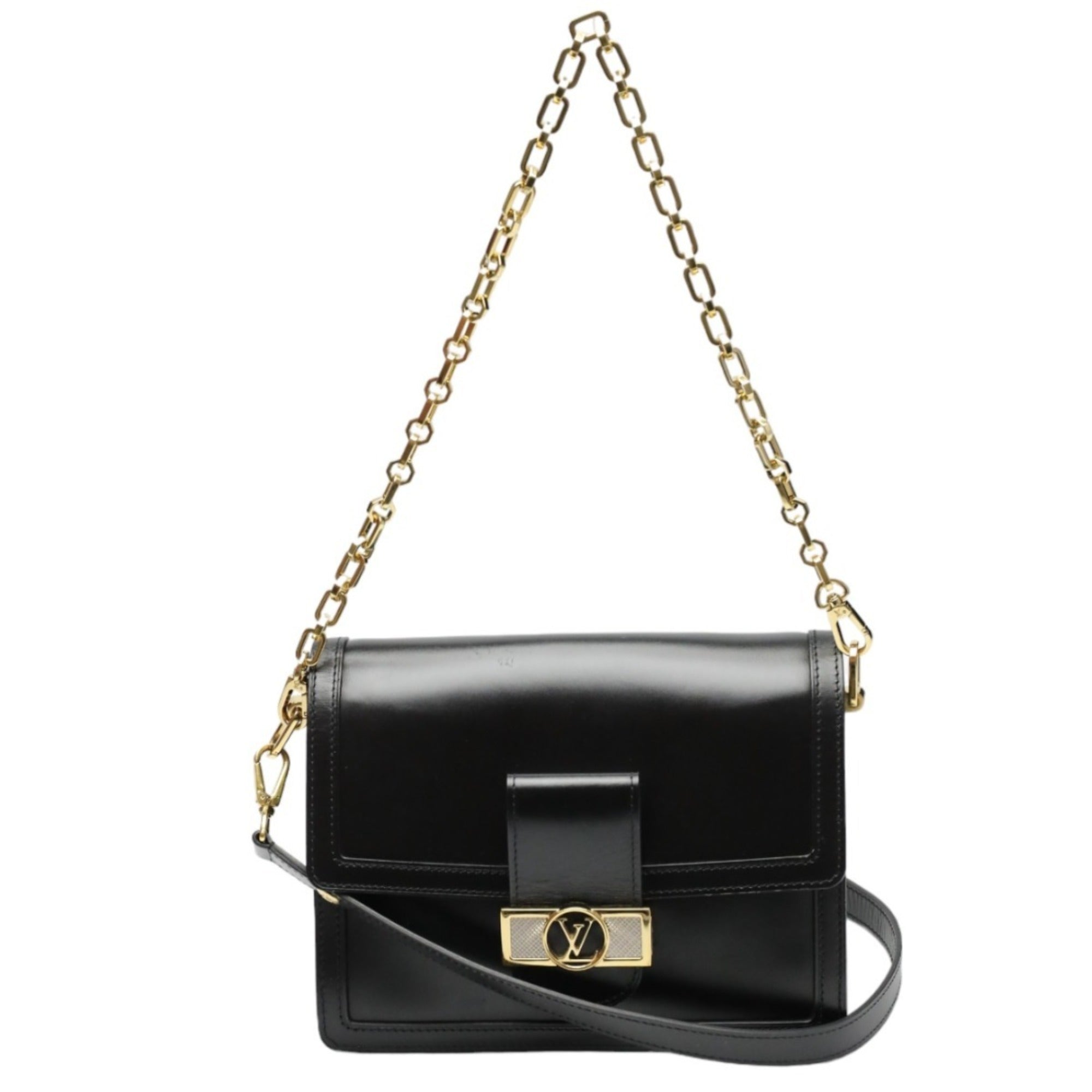 Louis Vuitton Black Noir Leather Shoulder Bag