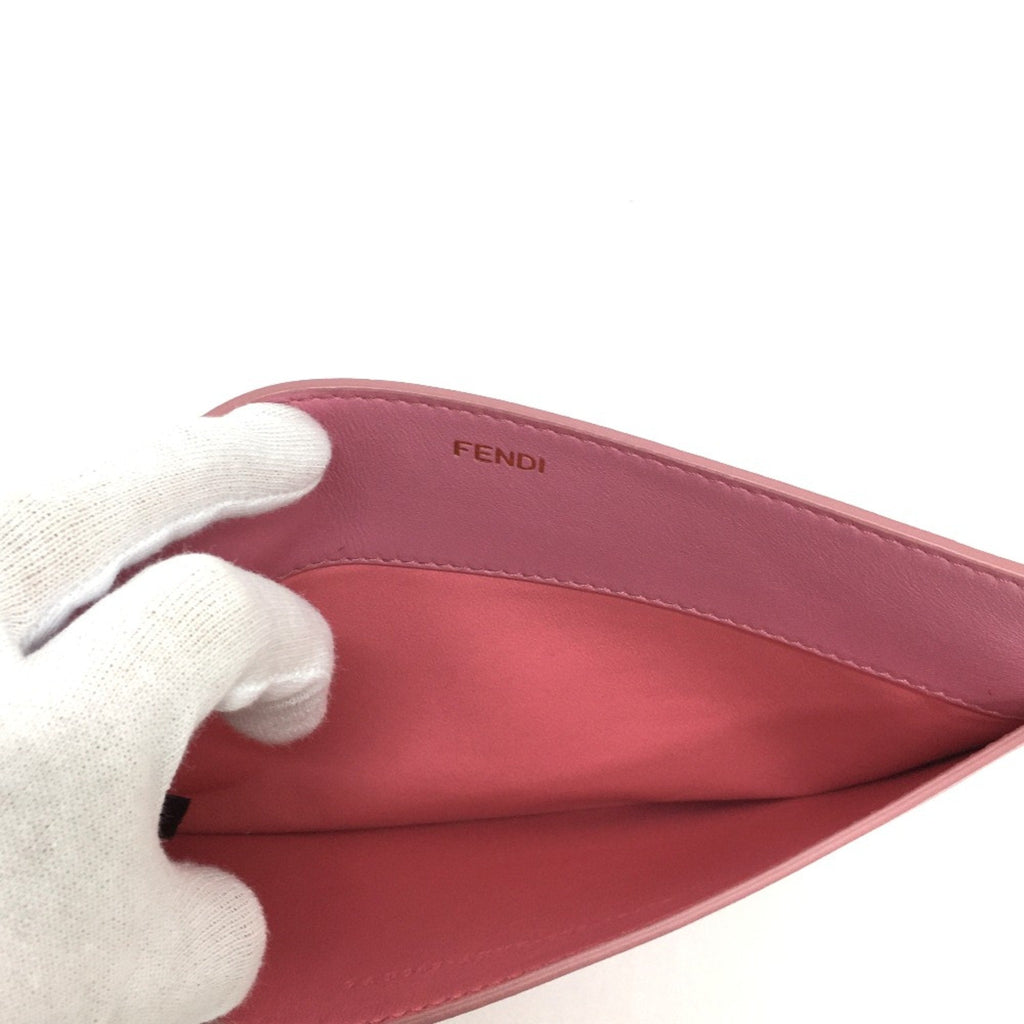 Fendi Pink Leather Pouch