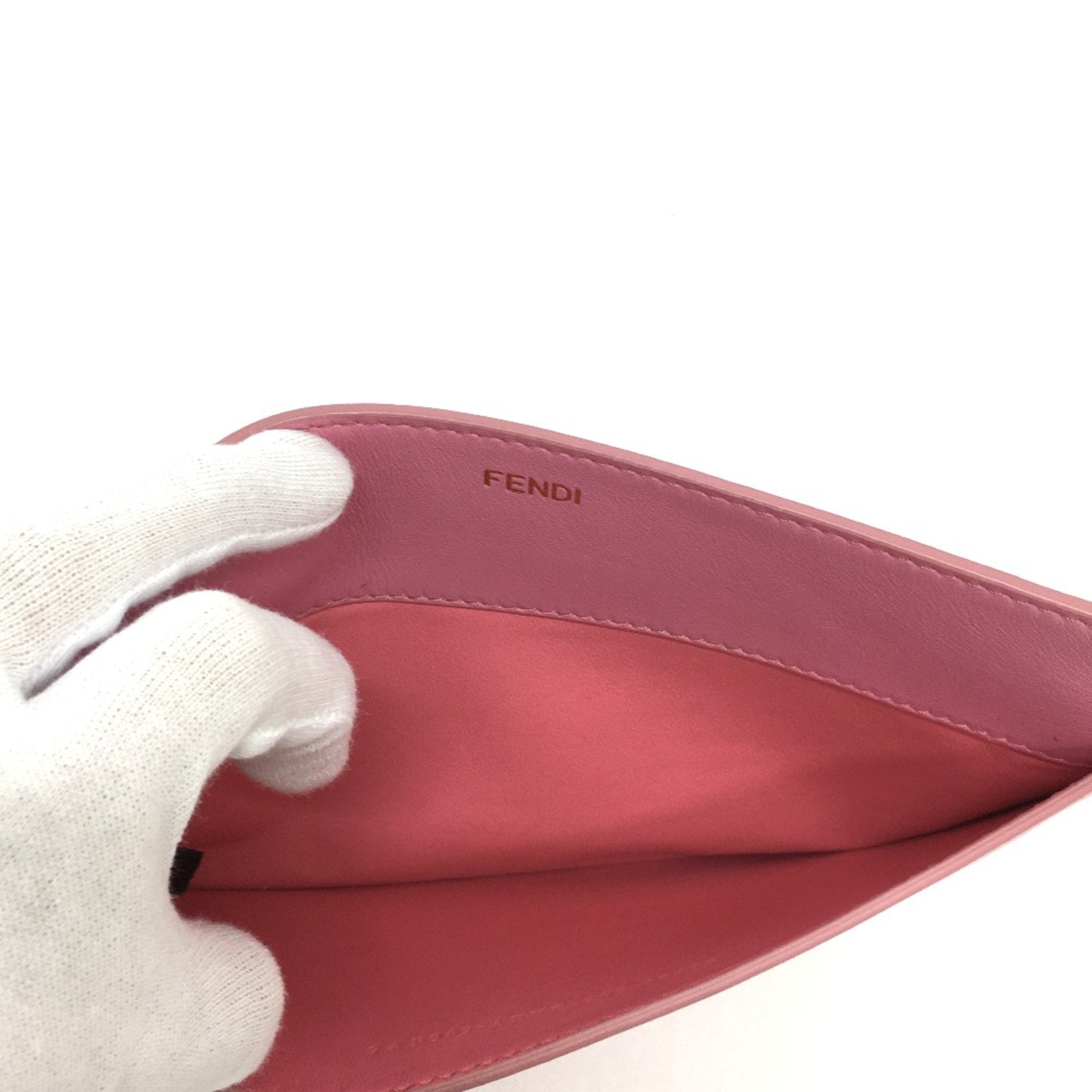 Fendi Pink Leather Pouch