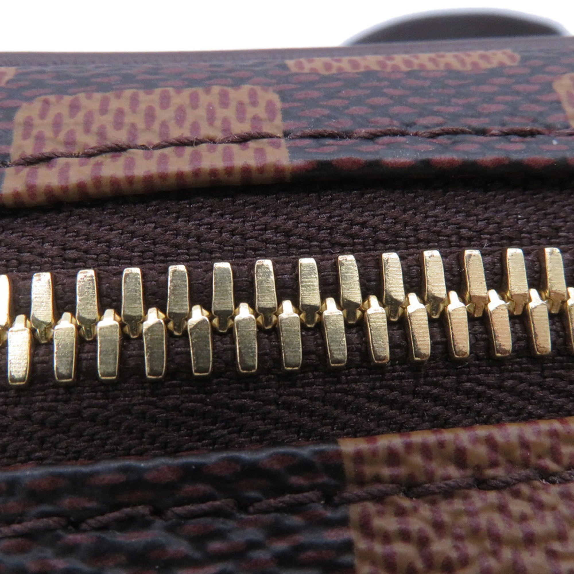 Louis Vuitton Damier Brown Red Color Shoulder Bag