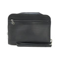 Louis Vuitton Black Leather Clutch Bag