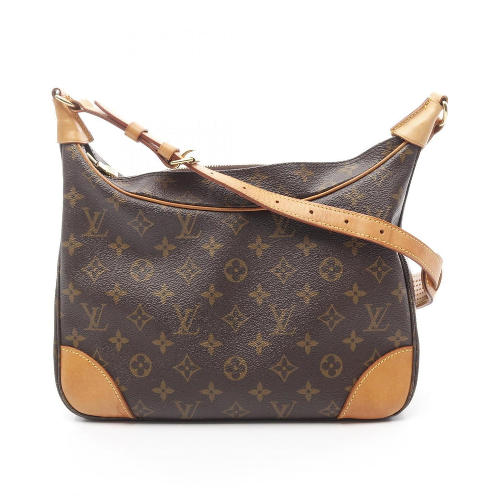 Louis Vuitton Monogram Brown Coated Canvas Leather Shoulder Bag