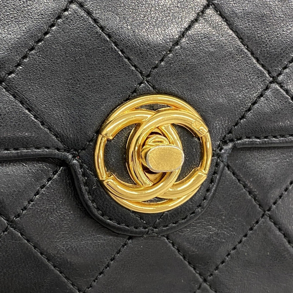 Chanel Black Leather Shoulder Bag