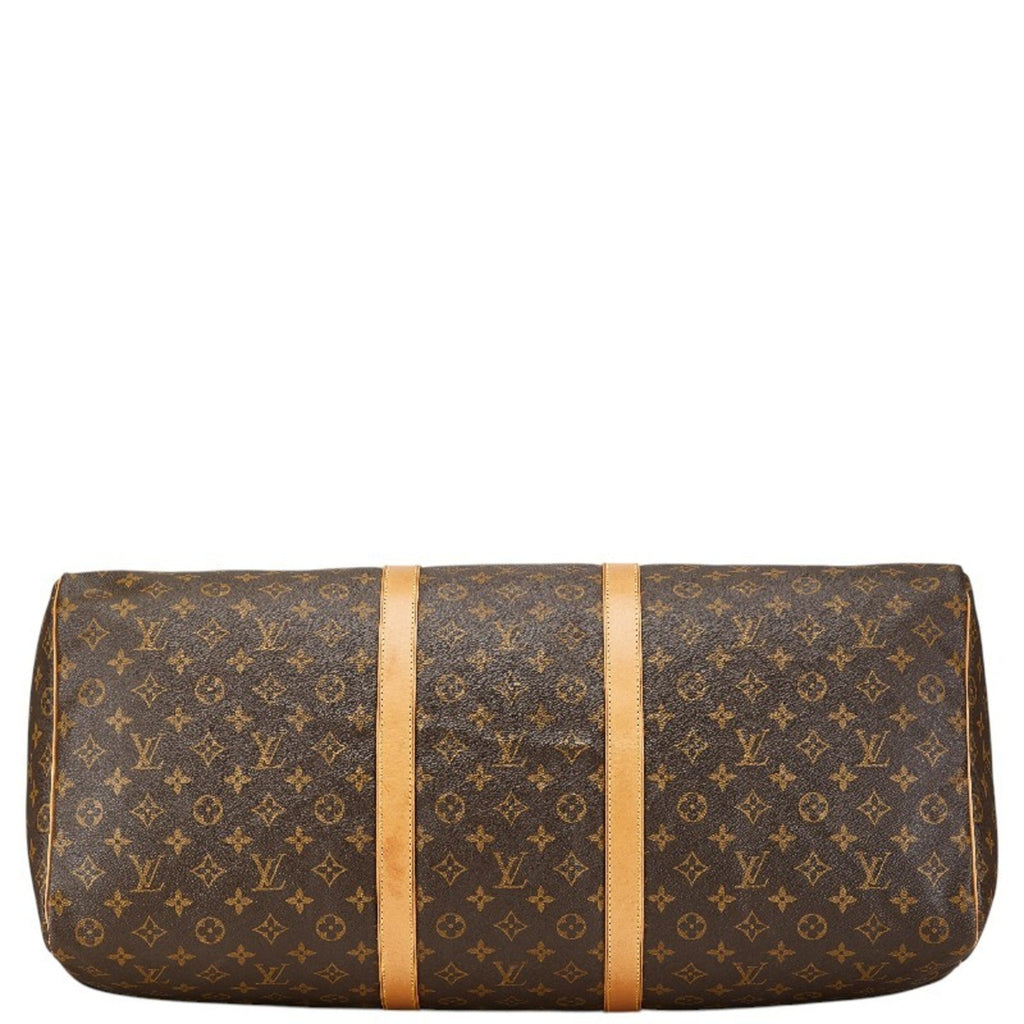 Louis Vuitton Brown Pvc Leather Boston Bag